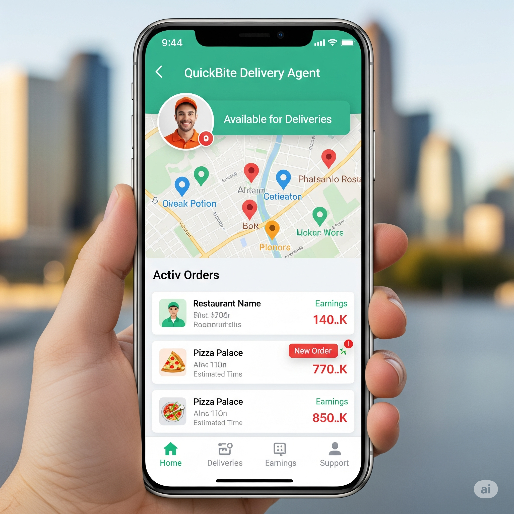 Delivery Agent App